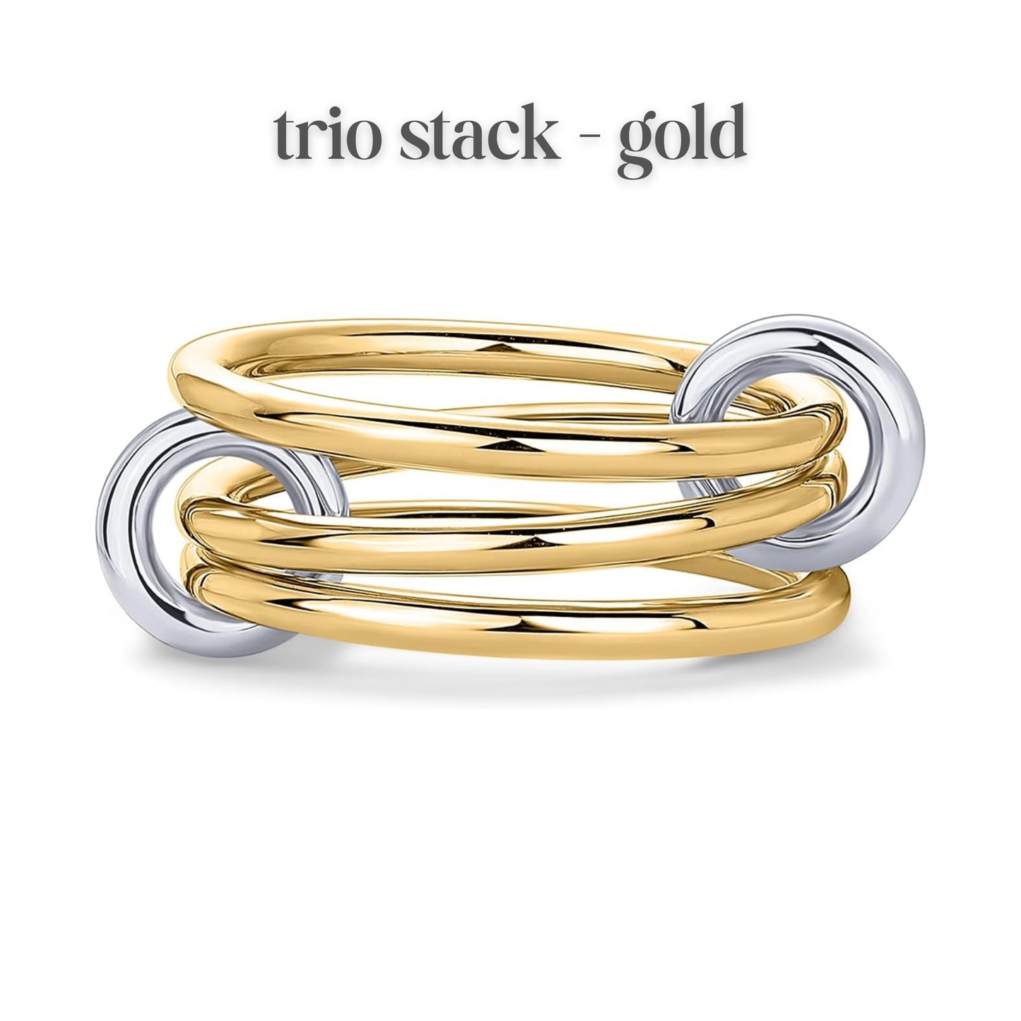 Luxe Interlinked Stacking Rings