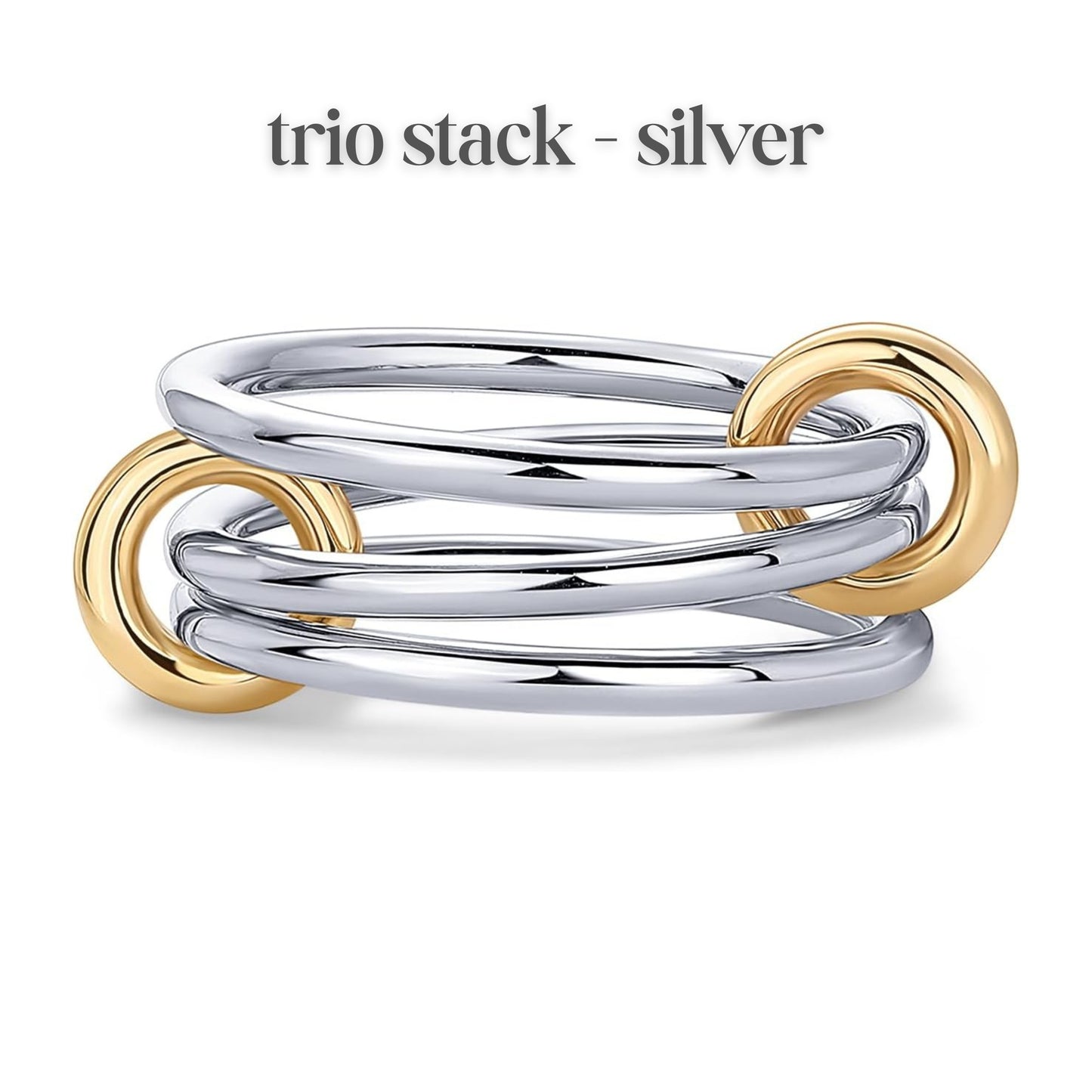 Luxe Interlinked Stacking Rings