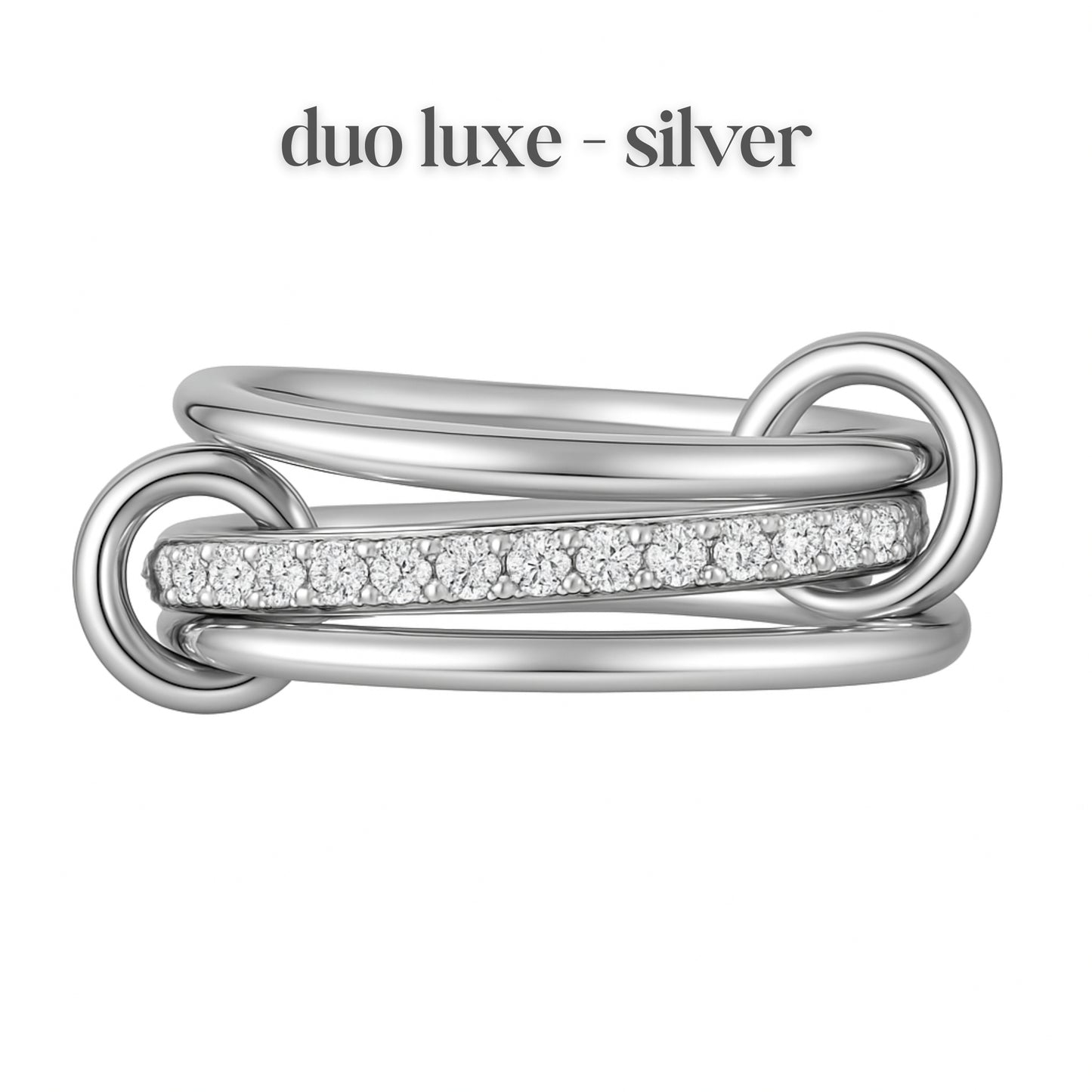 Luxe Interlinked Stacking Rings