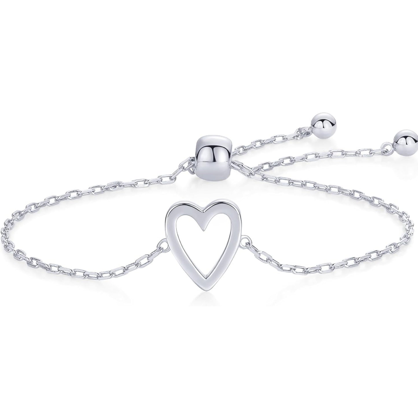 The Heart Link Matching Bracelet Set