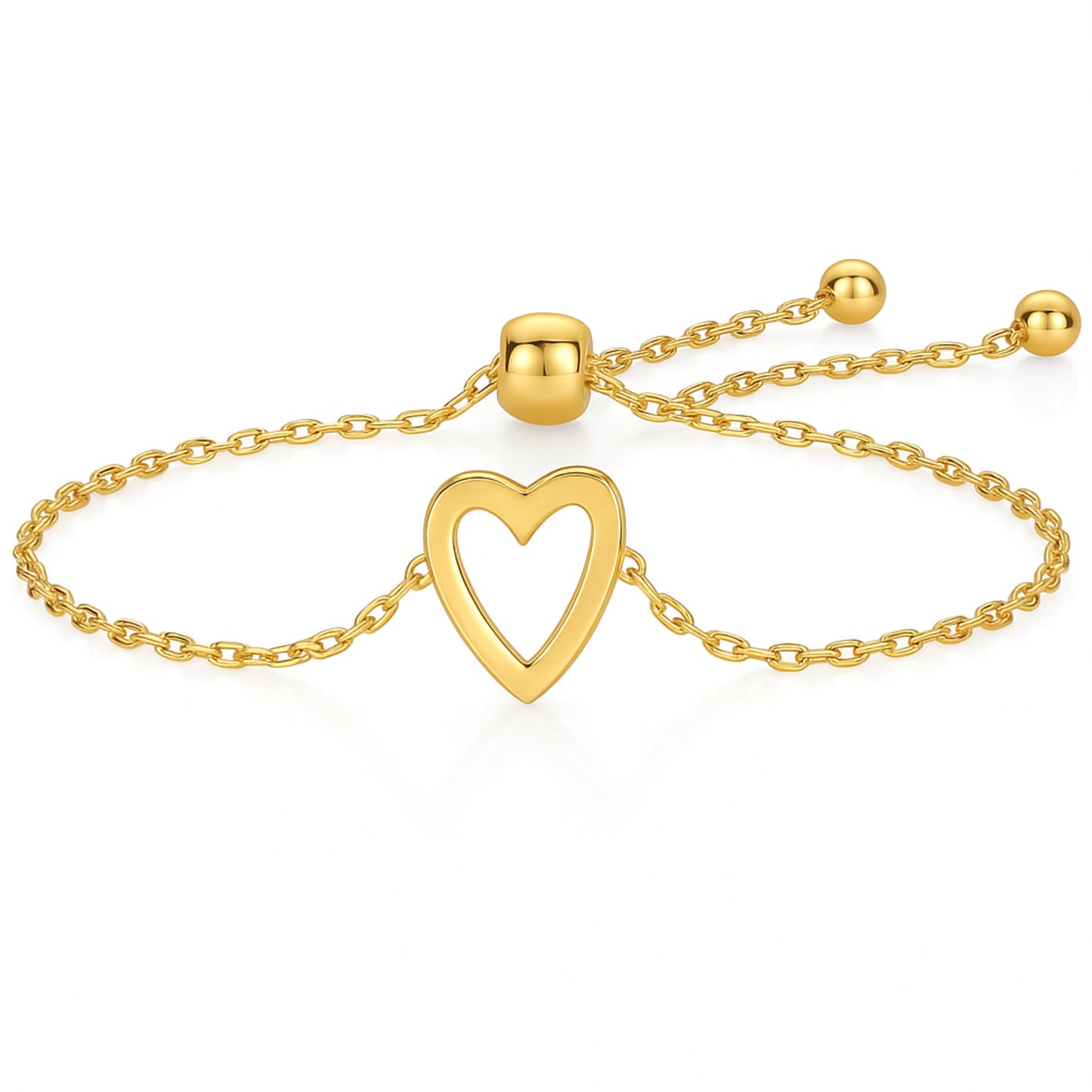 The Heart Link Matching Bracelet Set
