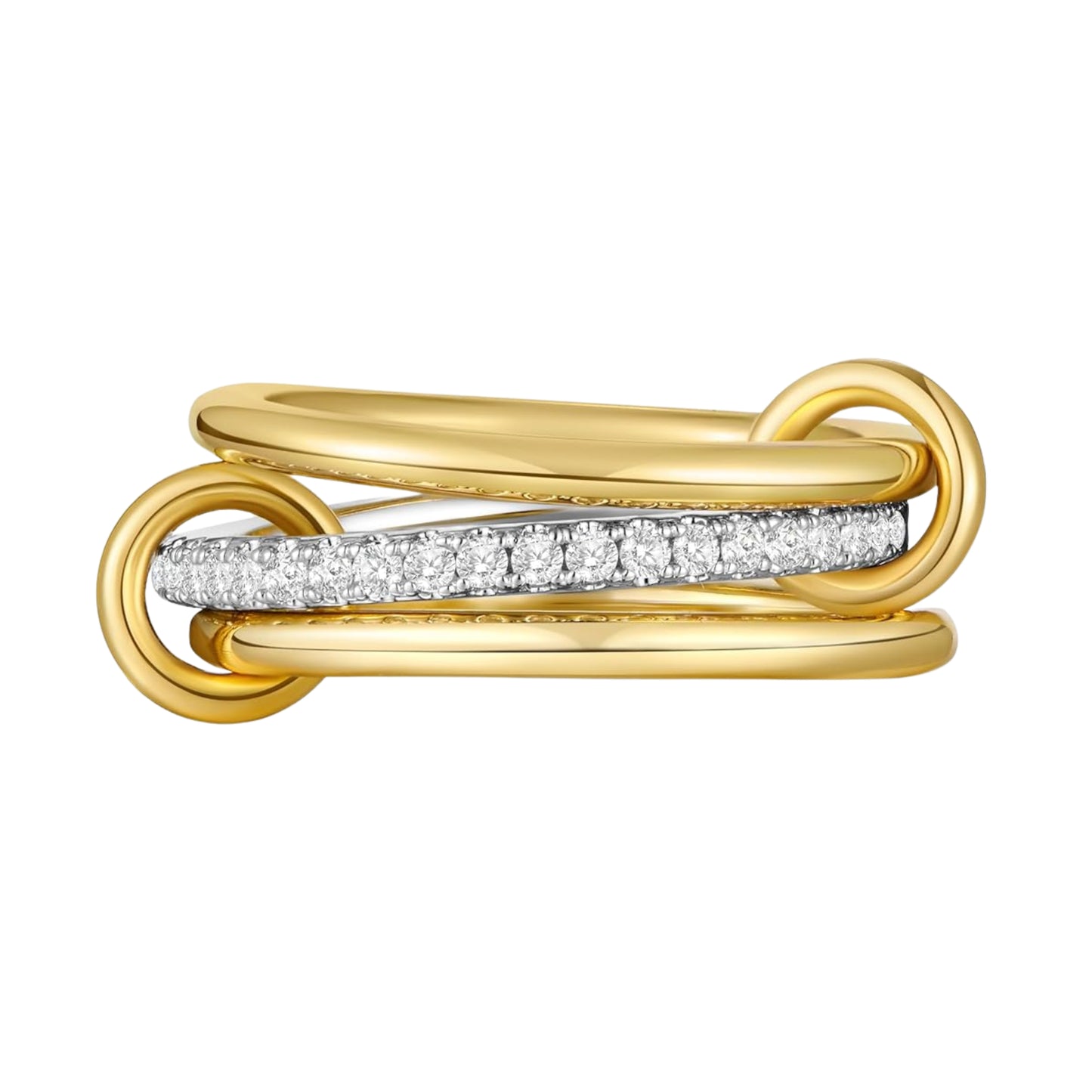Luxe Interlinked Stacking Rings