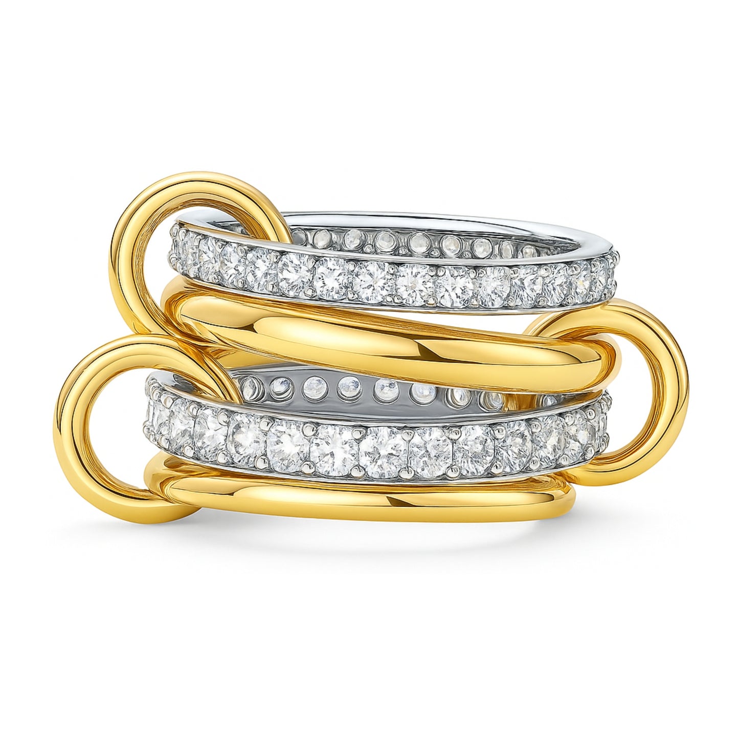 Luxe Interlinked Stacking Rings