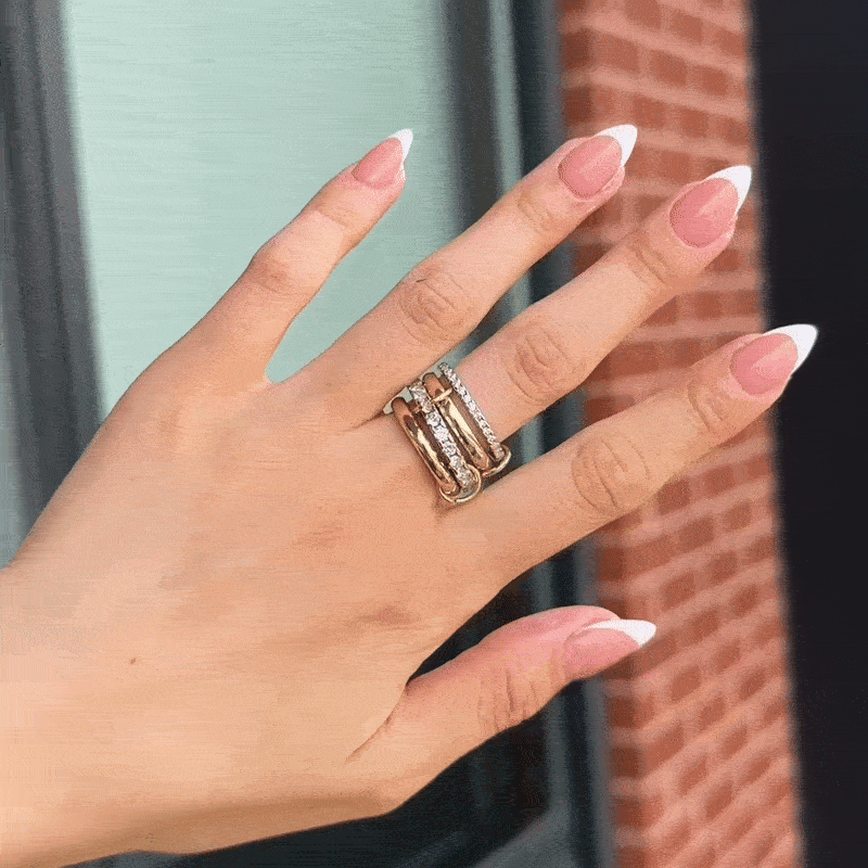 Luxe Interlinked Stacking Rings
