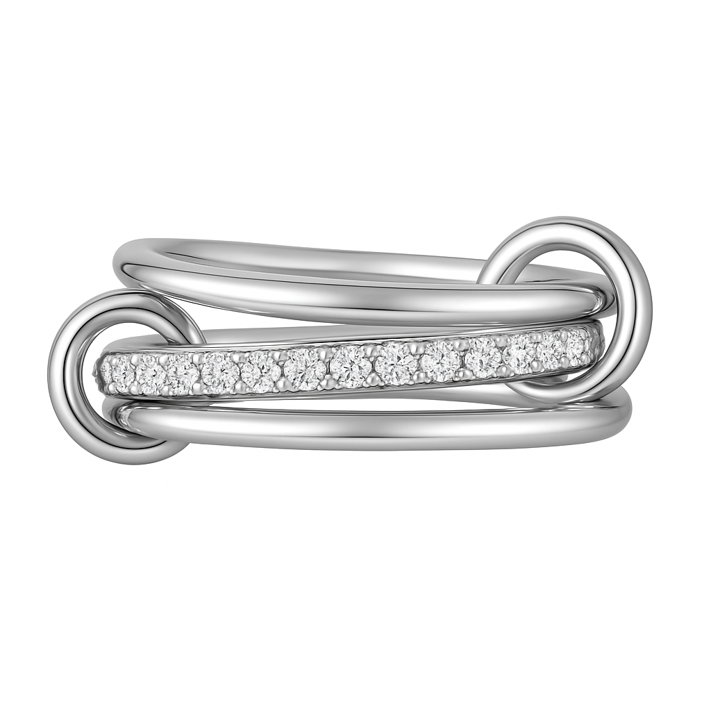 Luxe Interlinked Stacking Rings