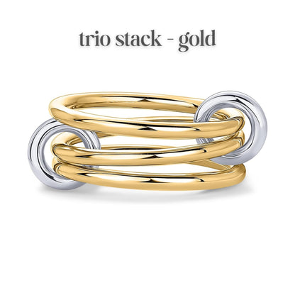 Luxe Interlinked Stacking Rings
