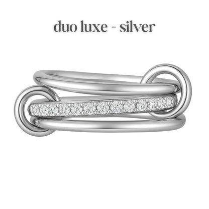 Luxe Interlinked Stacking Rings