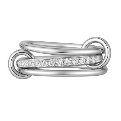 Luxe Interlinked Stacking Rings